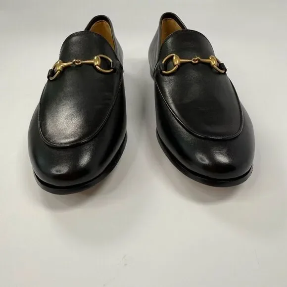 GUCCI Calfskin Womens Jordaan Loafers Size 37 Black - Picture 11 of 16